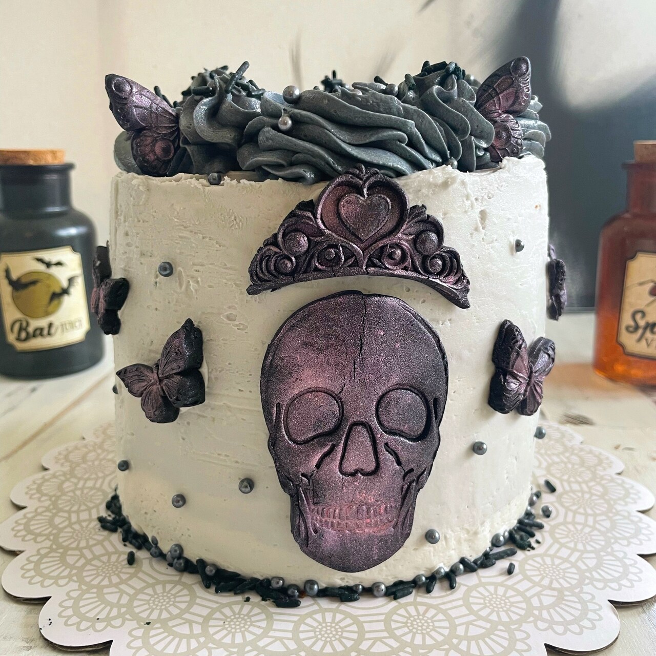 Halloween Skull - Butterfly Cake